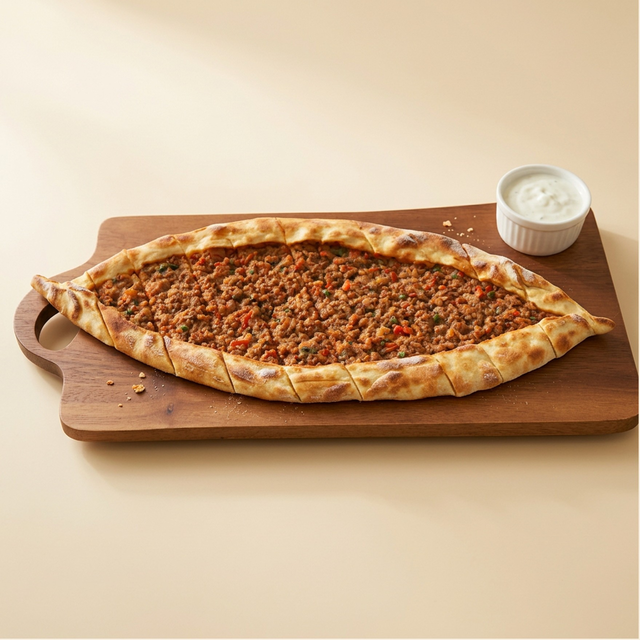 Ground Beef Pide.