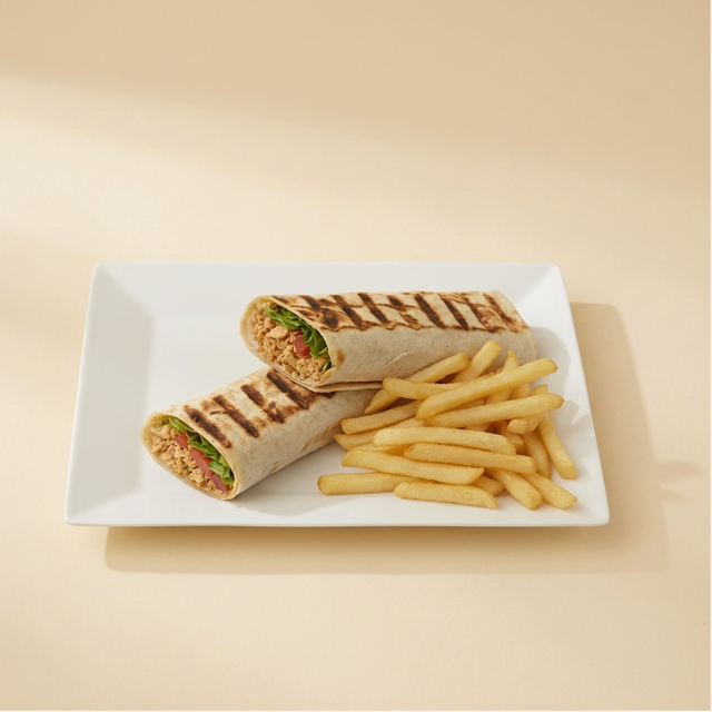 Chicken Adana Wrap Combo.