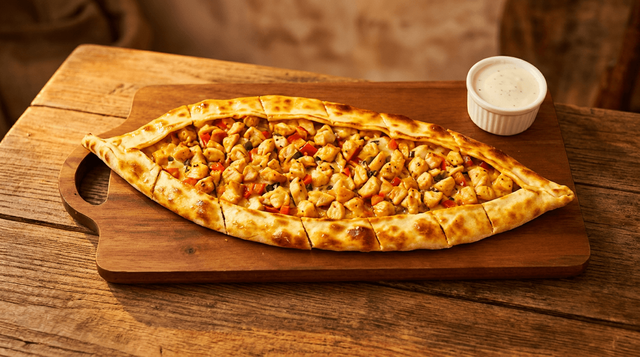 Chicken Pide.