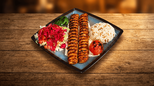 Chicken Adana Kebab.