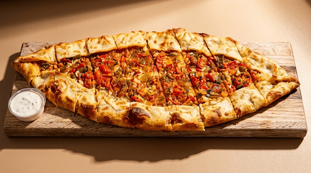Eggplant Pide.